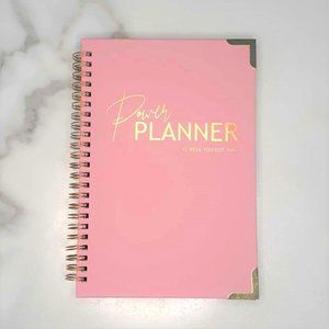 52-Week Power Planners in Pink with Gold Finishing or Blue with Silver Finishing